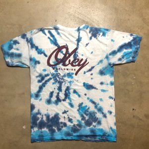 Obey Worldwide Tie Dye T-shirt . Size Medium.